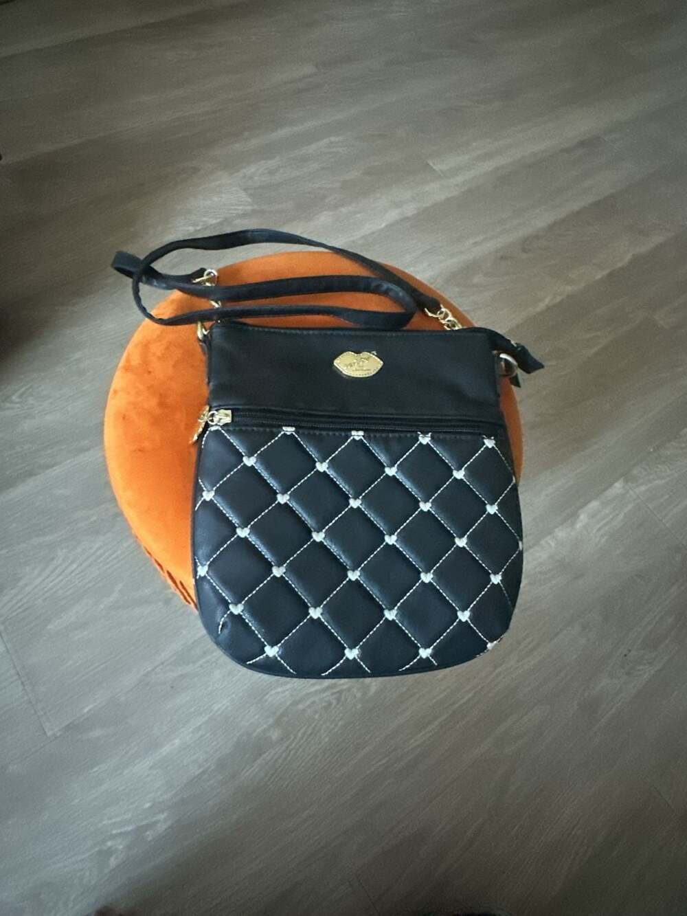Luv Betsey by Betsey Johnson Quilted Crossbody Handbag Black